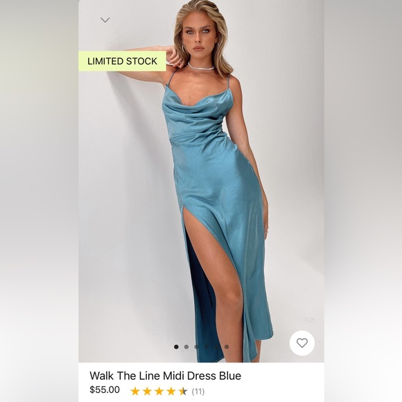 Princess Polly Walk the Line Midi Dress in Magenta. - Picture 5 of 5